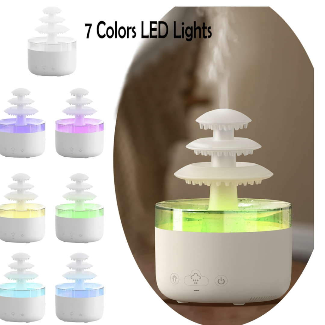 Humidificador relajante sonido lluvia
