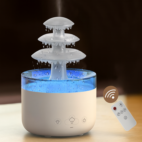 Humidificador relajante sonido lluvia