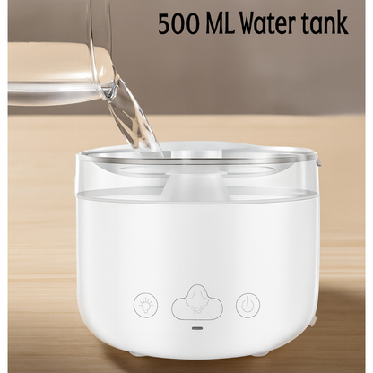Humidificador relajante sonido lluvia